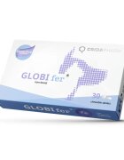 CRIDA PHARM Globi Fer Iron Boost supliment sistem cardio-vascular câini comprimate masticabile Globi Fer Iron Boost XS-XL supliment sistem cardio-vascular câini și pisici cutie 30 comprimate masticabile