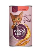 DELICKCIOUS Băutură Pui conservă recompense pisici (topping) 140g