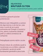 DELICKCIOUS Băutură Ton conservă recompense pisici (topping) 140g