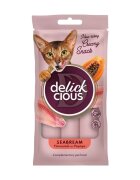 DELICKCIOUS Creamy Snack Doradă și Papaya plic recompense pisici 60g