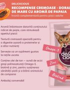 DELICKCIOUS Creamy Snack Doradă și Papaya plic recompense pisici 60g
