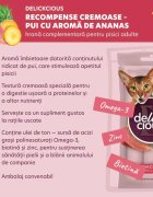 DELICKCIOUS Creamy Snack Pui și Ananas plic recompense pisici 60g