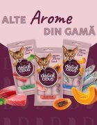 DELICKCIOUS Creamy Snack Pui și Ananas plic recompense pisici 60g