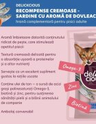 DELICKCIOUS Creamy Snack Sardine și dovleac plic recompense pisici 60g