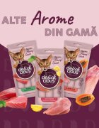DELICKCIOUS Creamy Snack Sardine și dovleac plic recompense pisici 60g
