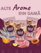 DELICKCIOUS Creamy Snack Ton și Aloe Vera plic recompense pisici 60g