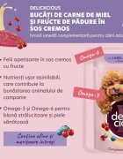 DELICKCIOUS Dessert XS-S Miel și Fructe de Pădure plic hrană umedă câini (în sos) bax 80g x 12buc