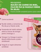 DELICKCIOUS Dinner Miel și Pui plic hrană umedă pisici (în aspic) bax 85g x 12buc