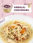DELICKCIOUS Supă Pui și Roșii bol hrană umedă pisici (în supă) bax 80g x 12buc