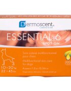 Dermoscent Essential 6 spot-on tratament adjuvant piele & blană câini pipete 4buc Essential 6 S -M(10 - 20kg) tratament adjuvant piele & blană câini 1.2ml x 4buc pipete