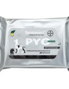 Dermoscent Pyo Clean șervețele umede câini și pisici antibacteriene neparfumate cutie 20buc