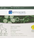 Dermoscent PYO spot tratament adjuvant piele & blană câini pipete 4buc PYO spot 20 -40kg tratament adjuvant piele & blană câini 2.4ml x 4buc pipete