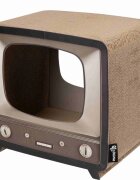 DISTRICT 70 Căsuță de Pisici Telly cu Placă de Zgâriat 39 x 29 x 37 cm