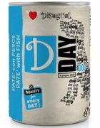 DISUGUAL D Day Dog XS-XL Pește conservă hrană umedă fără cereale câini (pate) 400g