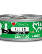 DISUGUAL Mini Me Kitten Iepure conservă hrană umedă fără cereale pisici junior (pate) 85g