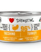 DISUGUAL Monoprotein XS-XL Curcan conservă hrană umedă monoproteică fără cereale câini (pate) 150g