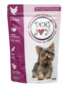 DOG JOY Junior XS-S Pui plic hrană umedă câini junior (în sos) 100g