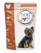DOG JOY XS-S Pui plic hrană umedă câini (în sos) 100g