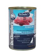 DR. CLAUDER'S Selected Meat Junior XS-XL Vită și Pasăre conservă hrană umedă fără cereale câini junior (în suc propriu) 400g
