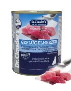 DR. CLAUDER'S Selected Meat XS-XL Inimi de Pui conservă hrană umedă câini (în suc propriu) 800g