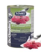 DR. CLAUDER'S Selected Meat XS-XL Rață și Cartof Dulce conservă hrană umedă fără cereale câini (în suc propriu) 400g