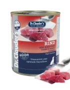 DR. CLAUDER'S Selected Meat XS-XL Vită conservă hrană umedă fără cereale câini (în suc propriu) 800g