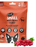 EAT SMALL Energy Snack XS-XL Insecte punguță resigilabil recompense funcționale monoproteică fără cereale câini sistem imunitar & alergii 125g