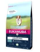 EUKANUBA Grain Free Adult Small & Medium Breed S-M Miel hrană uscată fără cereale câini 12kg