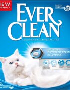 Ever Clean Extra Strong neparfumat așternut igienic pisici granule bentonită aglomerant neutralizare mirosuri 10l