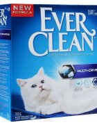 Ever Clean Multi Crystals neparfumat așternut igienic pisici granule bentonită aglomerant neutralizare mirosuri 10l
