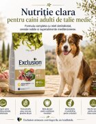 EXCLUSION Mediterraneo Monoprotein Formula Adult Medium M Miel hrană uscată monoproteică câini 12kg