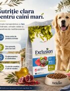 EXCLUSION Mediterraneo Monoprotein Formula Large Breed L-XL Ton hrană uscată monoproteică câini 12kg