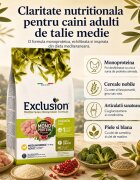 EXCLUSION Mediterraneo Monoprotein Formula Medium Breed M Pui hrană uscată monoproteică câini 12kg