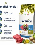 EXCLUSION Mediterraneo Monoprotein Formula Medium Breed M Ton hrană uscată monoproteică câini 12kg