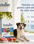 EXCLUSION Mediterraneo Monoprotein Formula Medium Breed M Ton hrană uscată monoproteică câini 12kg