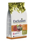 EXCLUSION Mediterraneo Monoprotein Formula Puppy Large Breed L-XL Vită hrană uscată monoproteică câini junior 12kg