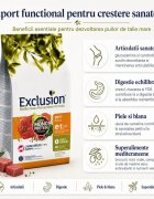 EXCLUSION Mediterraneo Monoprotein Formula Puppy Large Breed L-XL Vită hrană uscată monoproteică câini junior 12kg
