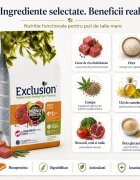 EXCLUSION Mediterraneo Monoprotein Formula Puppy Large Breed L-XL Vită hrană uscată monoproteică câini junior 12kg