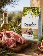 EXCLUSION Mediterraneo Monoprotein Formula Small Breed XS-S Miel și Orez hrană uscată monoproteică câini 2kg
