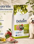 EXCLUSION Mediterraneo Monoprotein Formula Small Breed XS-S Pui hrană uscată monoproteică câini 2kg