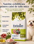 EXCLUSION Mediterraneo Monoprotein Formula Small Breed XS-S Pui hrană uscată monoproteică câini 7kg