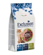 EXCLUSION Mediterraneo Monoprotein Formula Sterilised Pui hrană uscată monoproteică pisici sterilizate 12kg