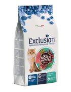 EXCLUSION Mediterraneo Monoprotein Formula Sterilised Ton hrană uscată monoproteică pisici sterilizate 12kg