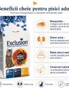 EXCLUSION Mediterraneo Monoprotein Vită hrană uscată monoproteică pisici 1.5kg