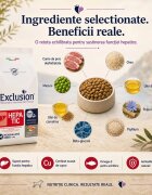 EXCLUSION Monoprotein VD Hepatic Medium&Large M-XL Porc și Orez dietă veterinară hrană uscată câini sistem hepatic 12kg
