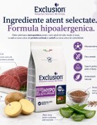 EXCLUSION Monoprotein VD Hypoallergenic Medium&Large M-XL Cal și Cartofi dietă veterinară hrană uscată fără cereale câini alergii 12kg