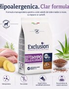 EXCLUSION Monoprotein VD Hypoallergenic Medium&Large M-XL Iepure și Cartofi dietă veterinară hrană uscată fără cereale câini alergii 12kg