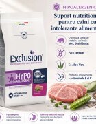 EXCLUSION Monoprotein VD Hypoallergenic Medium&Large M-XL Porc și Mazăre dietă veterinară hrană uscată fără cereale câini alergii 2kg