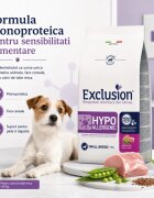 EXCLUSION Monoprotein VD Hypoallergenic Small XS-S Porc și Mazăre dietă veterinară hrană uscată fără cereale câini alergii 7kg