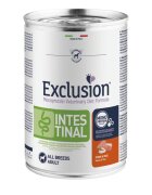 EXCLUSION Monoprotein VD Intestinal XS-XL Porc și Orez dietă veterinară conservă hrană umedă fără cereale câini sistem digestiv (pate) 400g